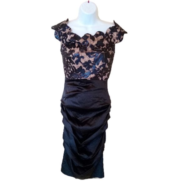 LE CHATEAU Stunning Black Sequined Dress XXS NEW NWT - Picture 1 of 4